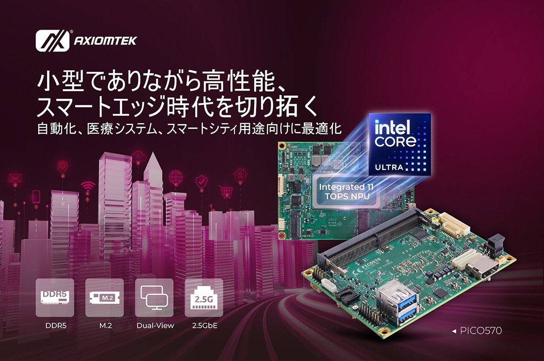 省電力超小型Pico-ITXシングルボードコンピュータPICO570